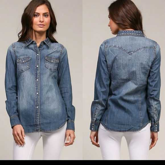 New boutique Denim shirt - Picture 4 of 13